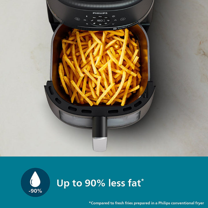 Philips Domestic 6 2 Liter Airfryer With Rapid Air Technology And Cooking Window Na231 00