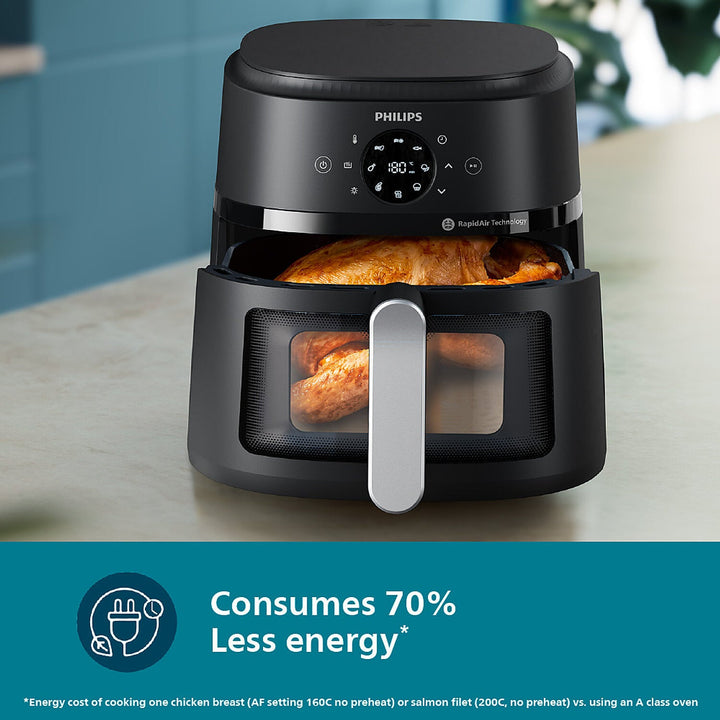 Philips Domestic 6 2 Liter Airfryer With Rapid Air Technology And Cooking Window Na231 00