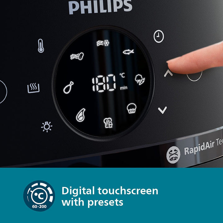 Philips Domestic 6 2 Liter Airfryer With Rapid Air Technology And Cooking Window Na231 00