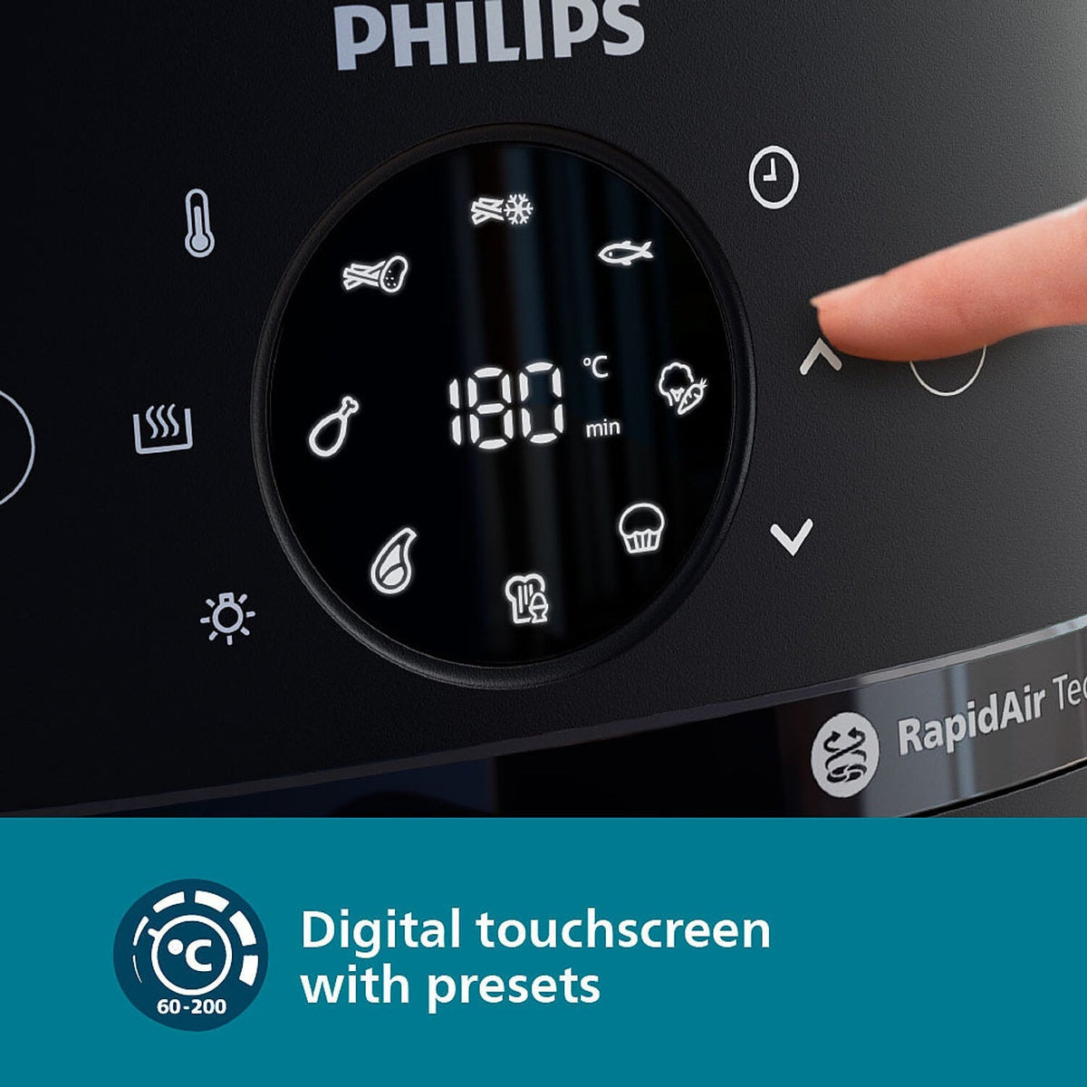 Refurbished Philips Domestic 6 2 Liter Airfryer With Rapid Air Technology And Cooking Window Na231 00