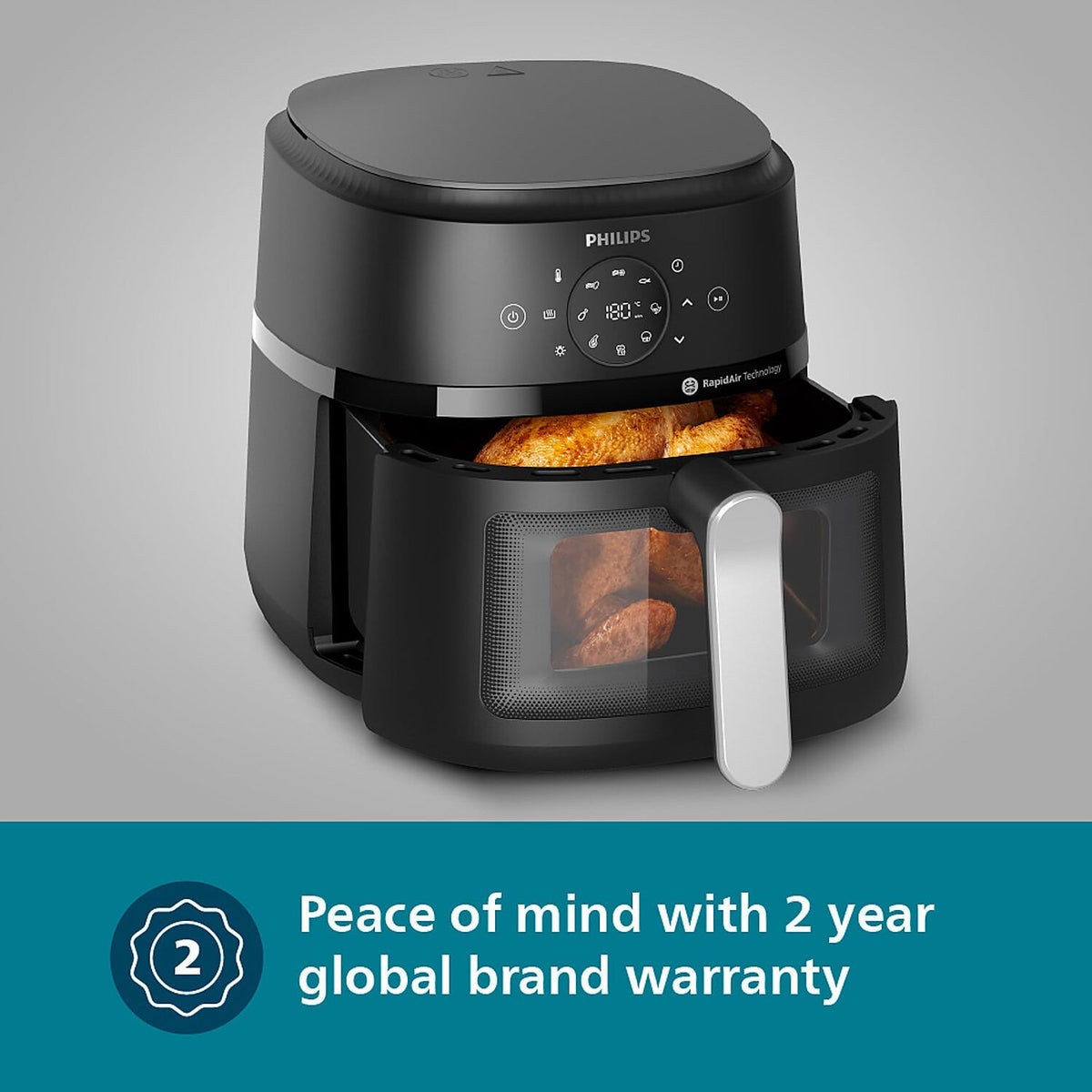 Refurbished Philips Domestic 6 2 Liter Airfryer With Rapid Air Technology And Cooking Window Na231 00