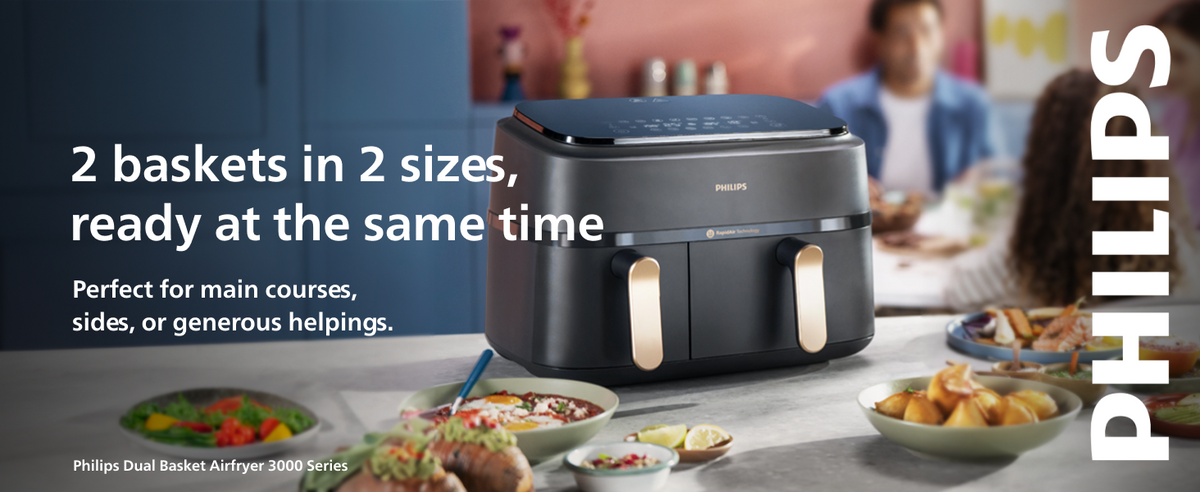 Philips 9L Dual Basket Airfryer - NA352/00