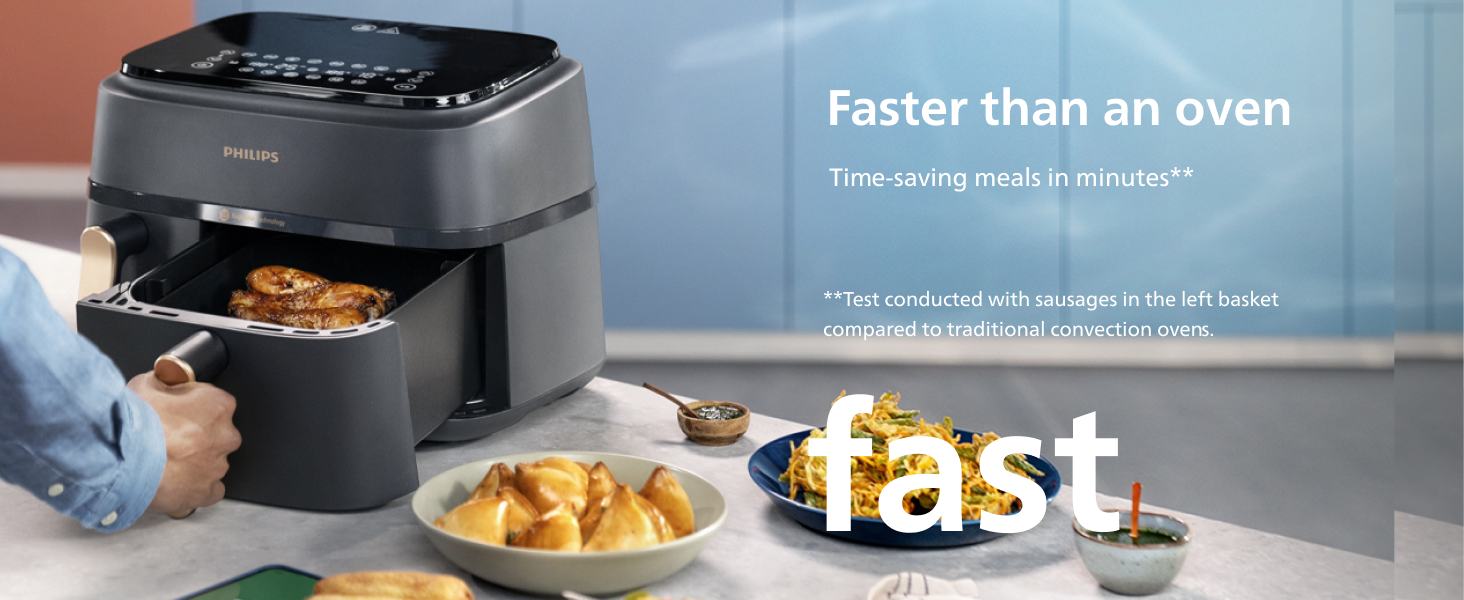 Philips 9L Dual Basket Airfryer - NA352/00