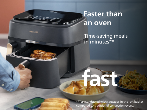 Philips 9L Dual Basket Airfryer - NA352/00