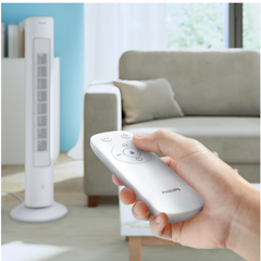 Philips Bladeless Technology Tower Fan with Touchscreen Panel and Remote Control - CX5535/00