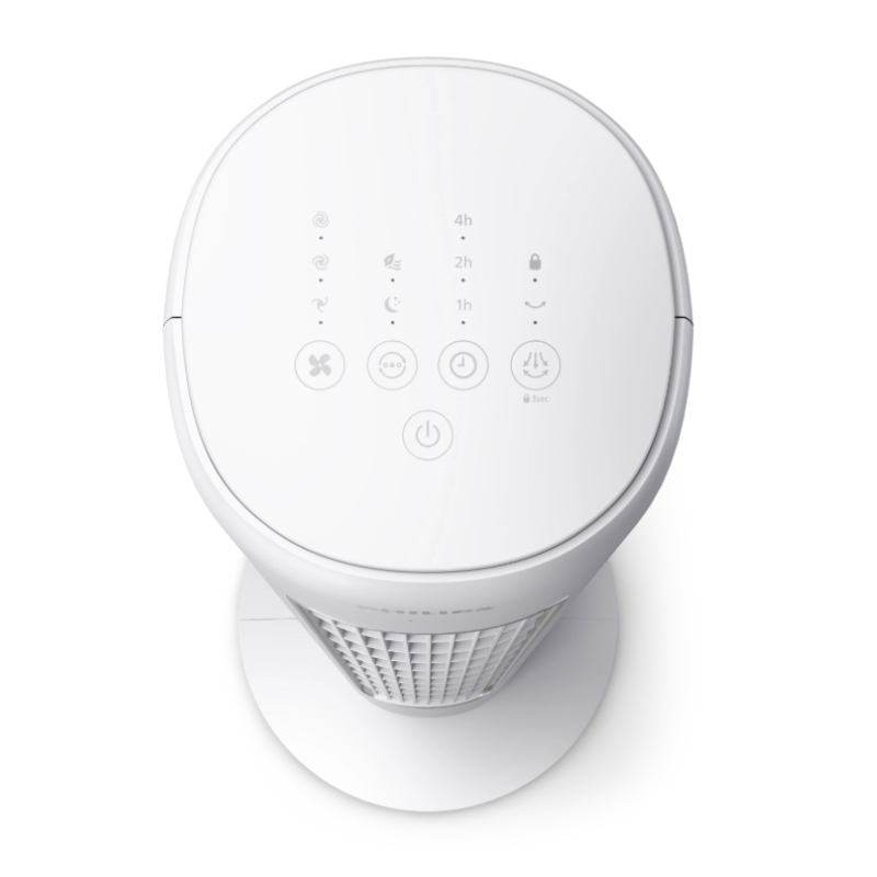 Philips Bladeless Technology Tower Fan with Touchscreen Panel and Remote Control - CX5535/00