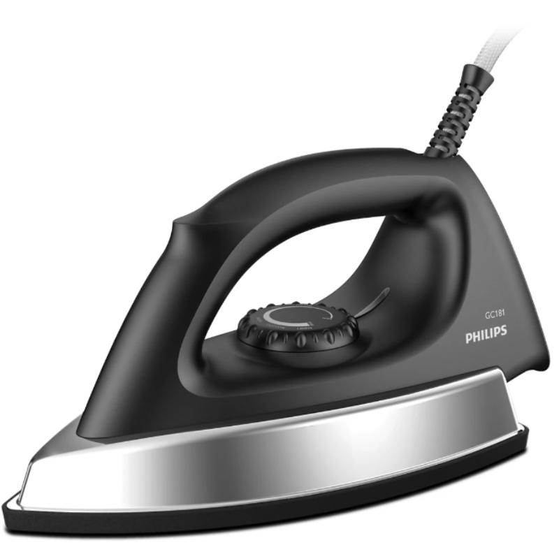 Philips 1000 Watt Heavy Weight 1 6 Kg Dry Iron With Non Stick Coating Gc181 80