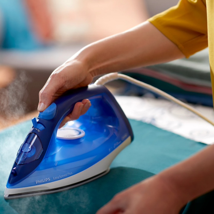 Refurbished Philips Easyspeed Steam Iron Ceramic Soleplate 2200W Blue Gc2145 20