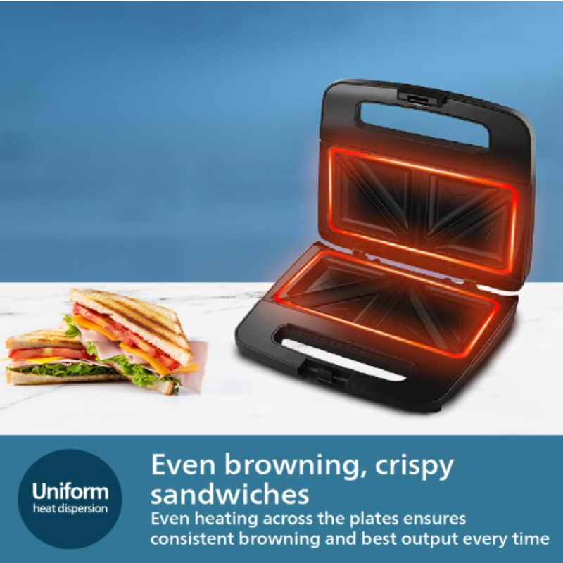 Refurbished Philips Sandwich Maker XL Sized HD2288/00