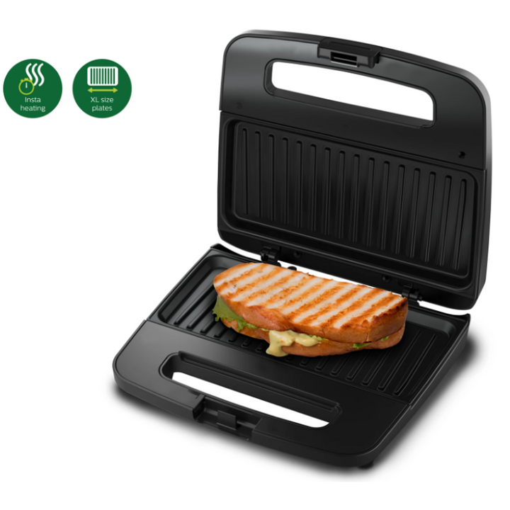 Philips Domestic Panini Sandwich Maker Xl Sized Hd2289 00
