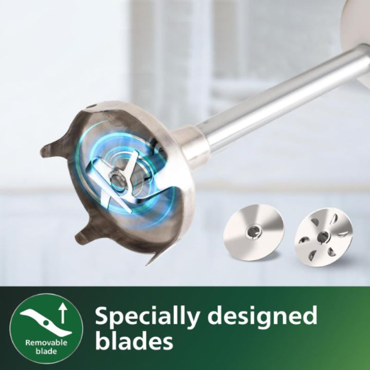 Refurbished Philips 250 Watts Steel Rod Hand Blender White Hl1655 00