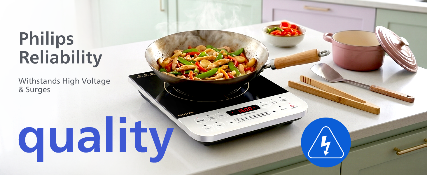 Philips 2100W Indian Dish Presets Induction Cook Top - HD4928/01
