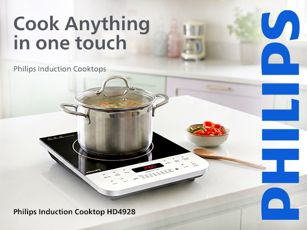 Philips 2100W Indian Dish Presets Induction Cook Top - HD4928/01