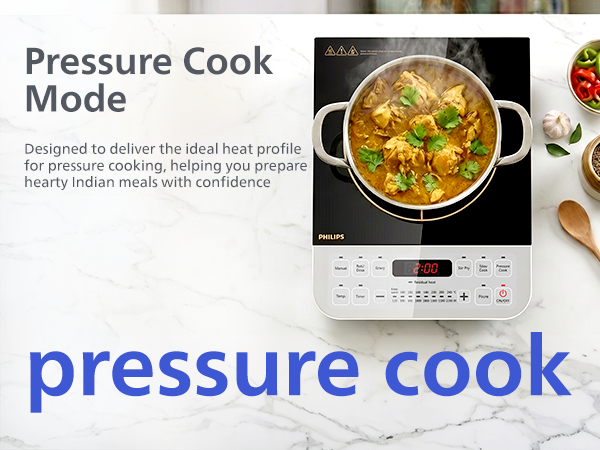 Philips 2100W Indian Dish Presets Induction Cook Top - HD4928/01