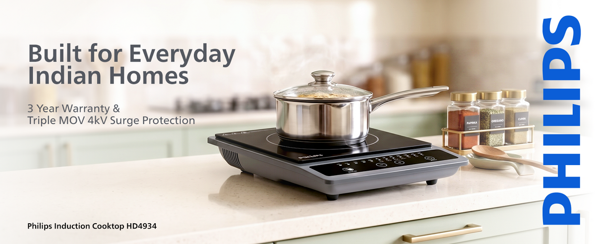 Philips 1300W Induction Cook Top - HD4934/00