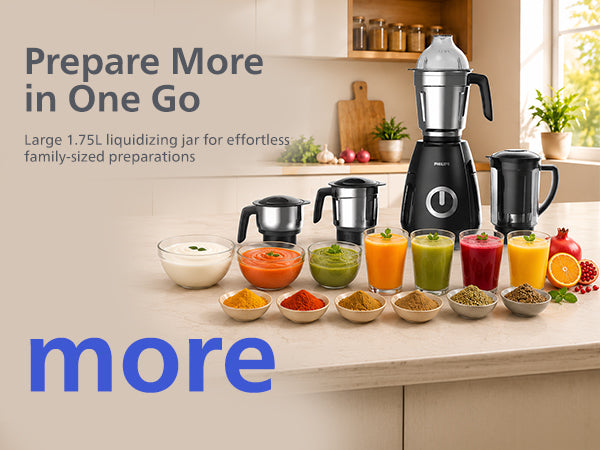 Philips 1000W 4-Jar Mixer Grinder - HR7732/00