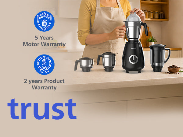 Philips 1000W 4-Jar Mixer Grinder - HR7732/00