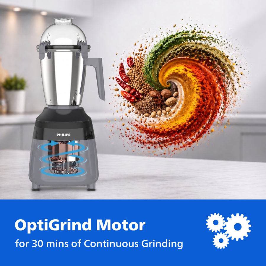 Philips 750W 3-Jar Mixer Grinder - HR7000/00