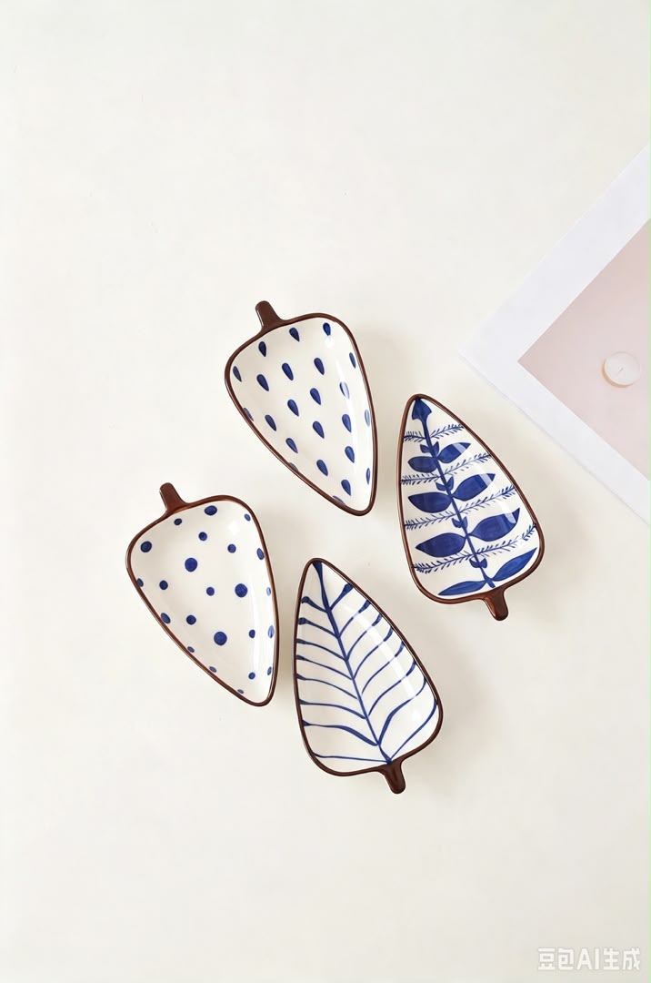 4 Leaf shaped platter