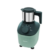 Refurbished Philips Domestic 800 Watt Powerful Motor Mixer Grinder With Microgrind Technology In Green Colour Hl7773 02