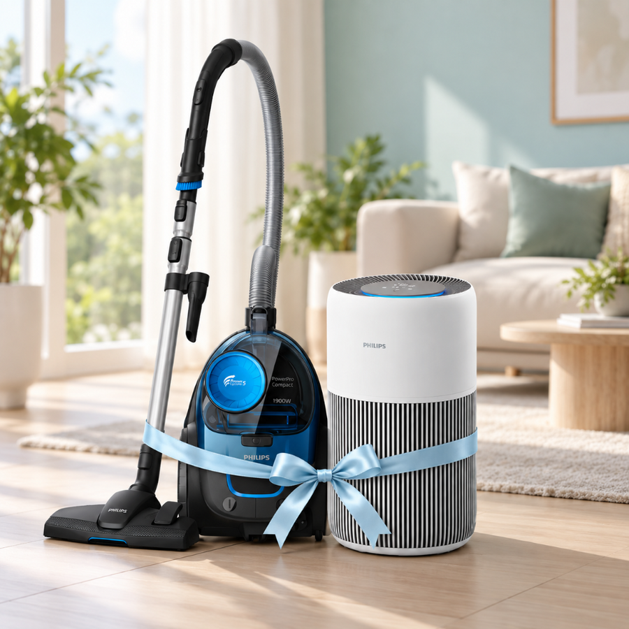 Philips Home Combo AC2220/60 Air Purifier + FC9352/01 Vacuum Cleaner